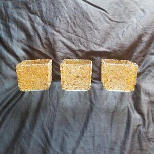 Gold Candle holders (set of 3)